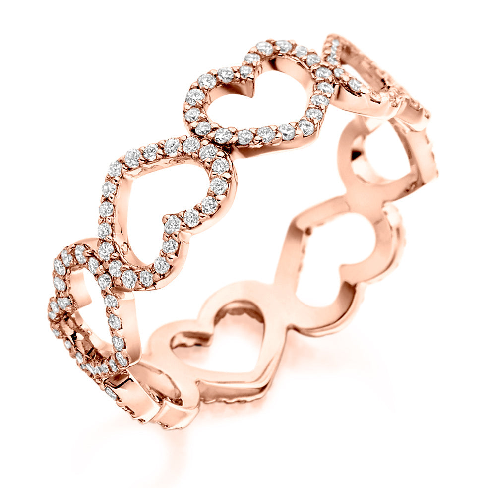 Grain-Set Full Eternity Ring, 0.5ct total (FET2441) in Rose Gold