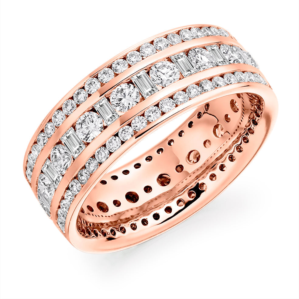 Channel-Set Full Eternity Ring, 2.6ct total (FET2631) in Rose Gold