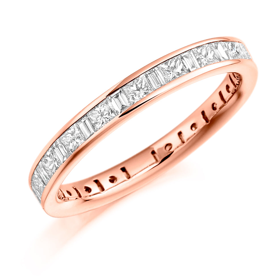 Channel-Set Full Eternity Ring, 2.5ct total in Rose Gold