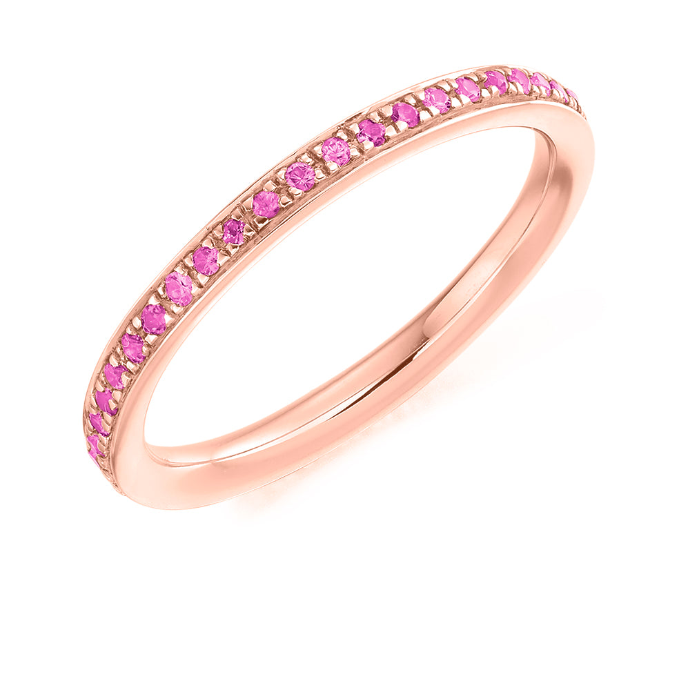 Grain-Set Full Eternity Ring (FET2891) in Rose Gold
