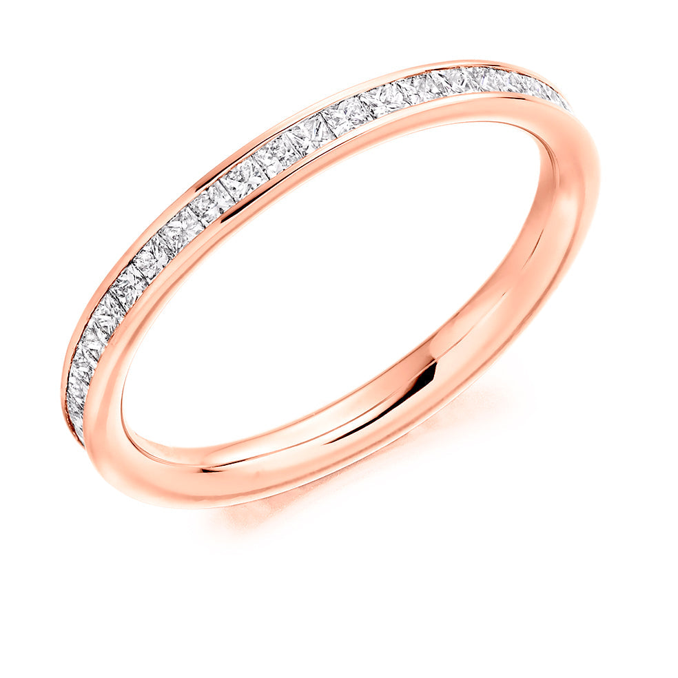 Channel-Set Diamond Full Eternity Ring, 0.7ct in Rose Gold