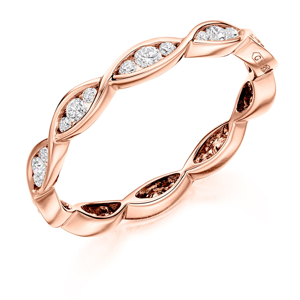 Channel-Set Full Eternity Ring, 0.5ct total (FET2972) in Rose Gold