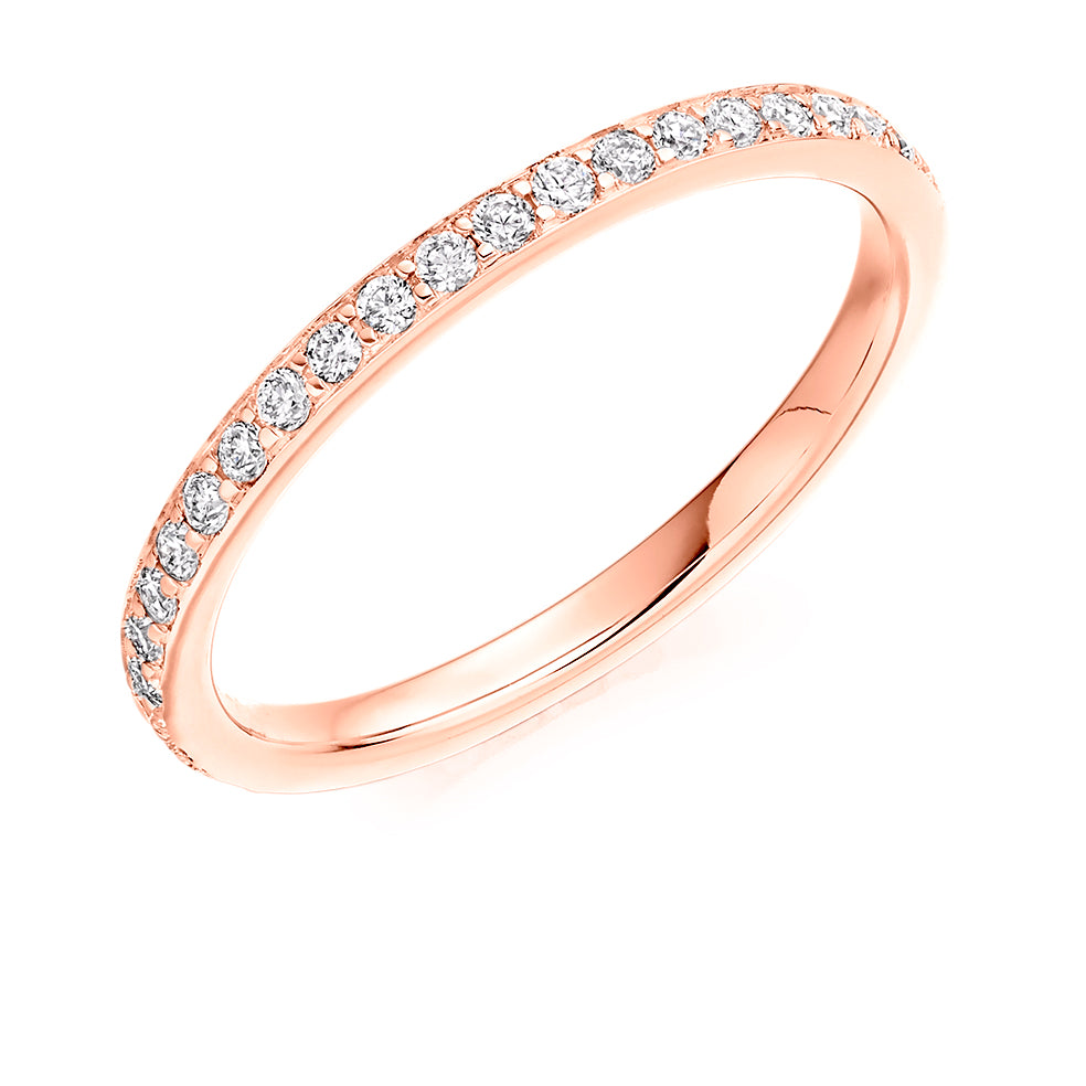 Grain-Set Diamond Full Eternity Ring, 0.5ct in Rose Gold