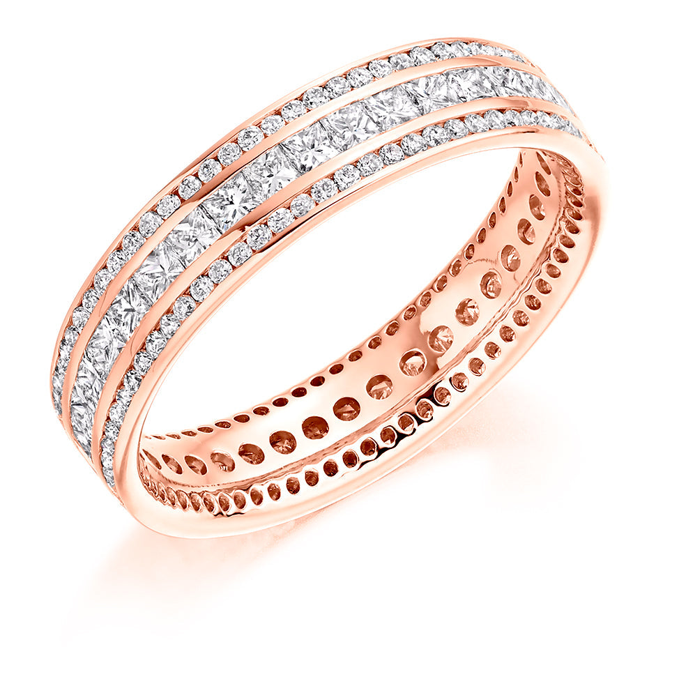 Channel-Set Full Eternity Ring, 1.5ct total (FET8249) in Rose Gold