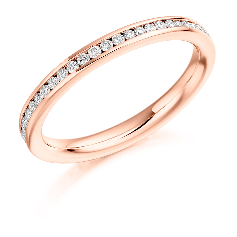 Channel-Set Diamond Full Eternity Ring, 0.41ct in Rose Gold