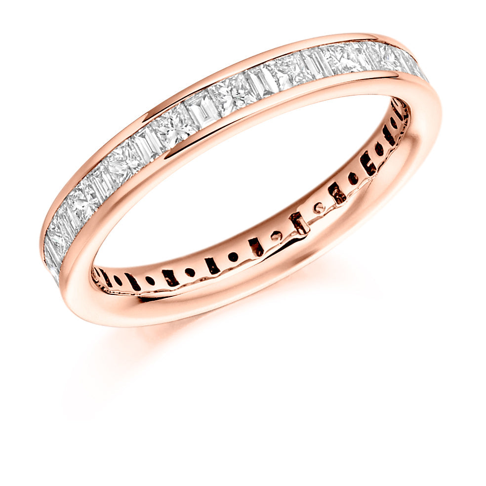 Channel-Set Diamond Full Eternity Ring, 1.51ct in Rose Gold