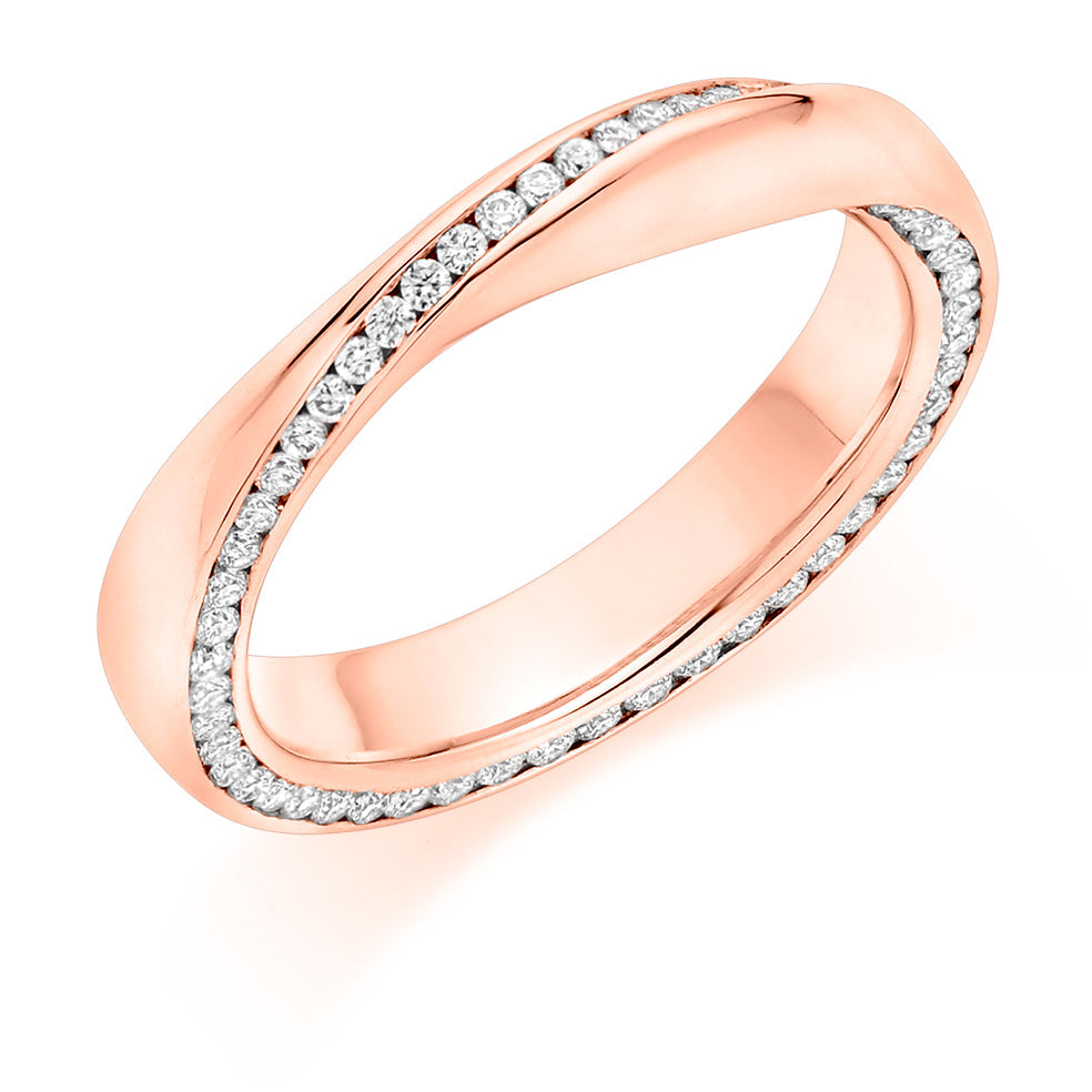 Channel-Set Diamond Full Eternity Ring, 0.65ct in Rose Gold