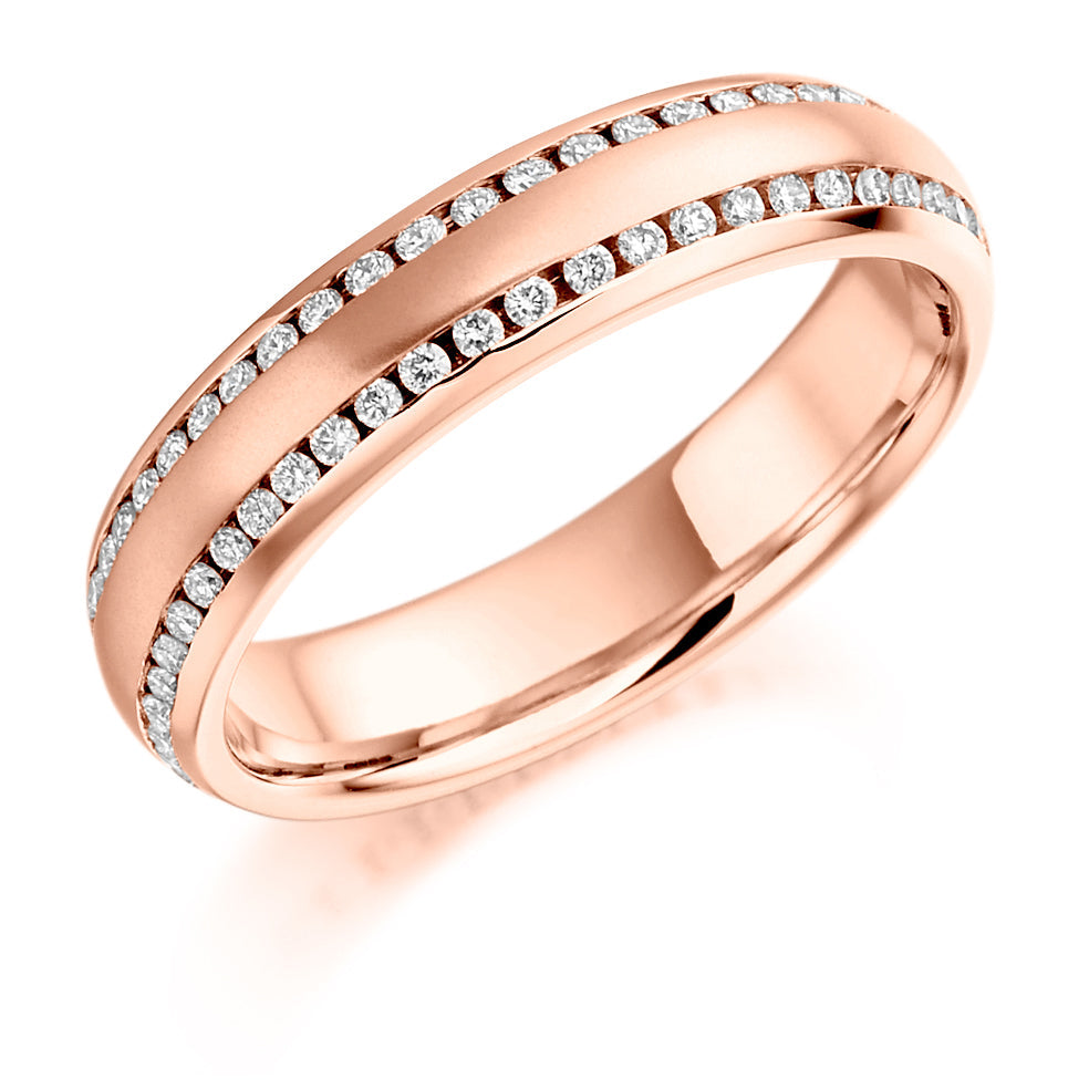 Channel-Set Full Eternity Ring, 0.5ct total (FET983) in Rose Gold
