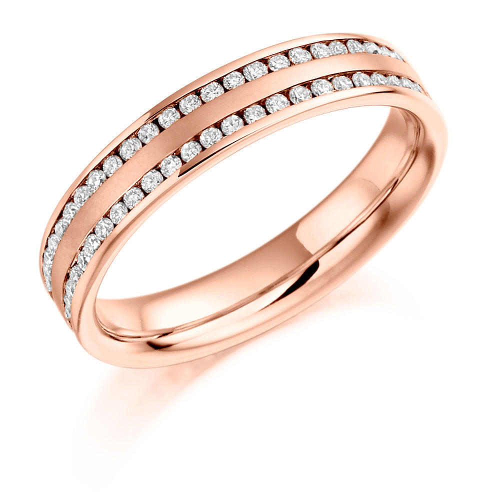 Channel-Set Full Eternity Ring, 0.55ct total (FET992) in Rose Gold