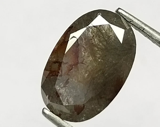 Oval Salt And Pepper Natural Diamond 1.23ct I3 loose diamond