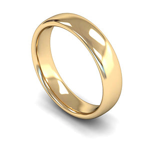 14ct Yellow Gold Slight Court Wedding Ring 5mm - Signature Weight