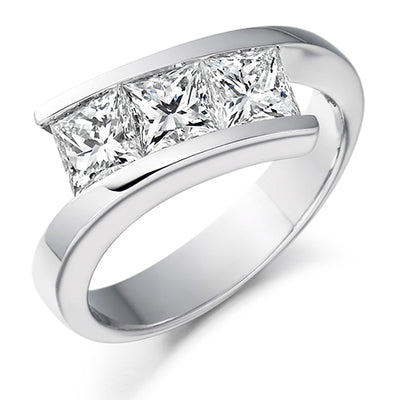Tension Trilogy Trilogy Ring 1.55ct