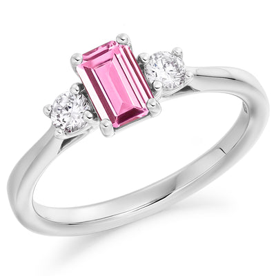 Trilogy Set with Plain Shoulders Trilogy Ring