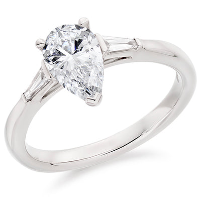 Bar Trilogy Pear Cut Trilogy Ring