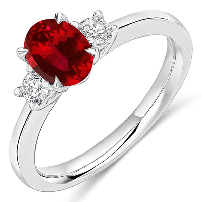 Trilogy Set with Plain Shoulders Trilogy Ring