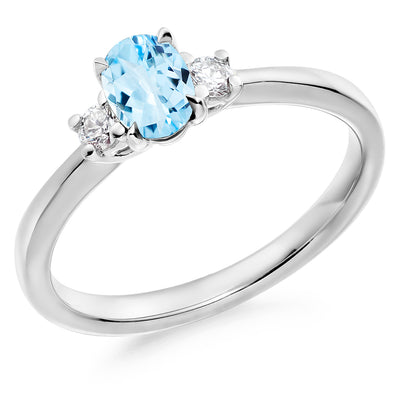 Trilogy Set with Plain Shoulders Trilogy Ring