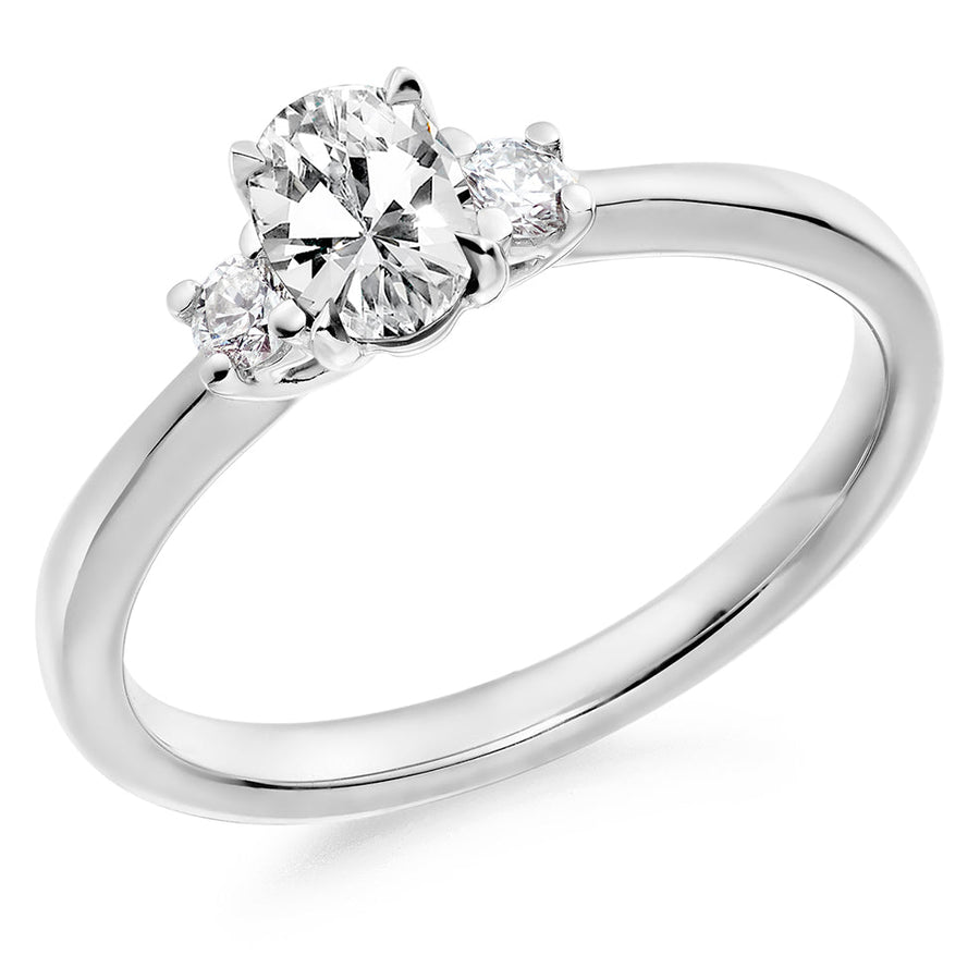 Classic Trilogy Opal & Diamond Trilogy Ring, 0.12ct