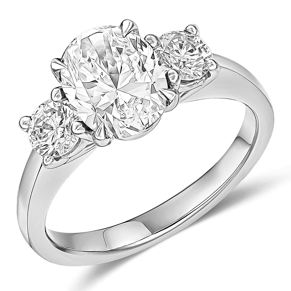 Classic Trilogy Sapphire & Diamond Trilogy Ring, 0.6ct in Yellow Gold