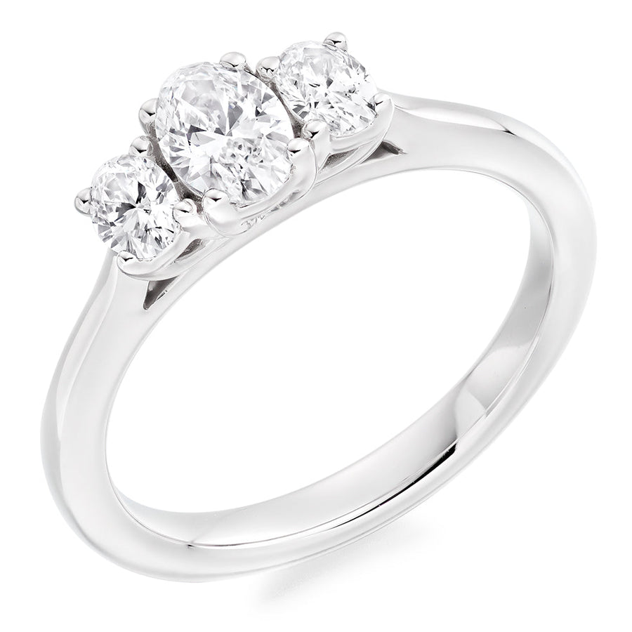 Classic Trilogy Opal & Diamond Trilogy Ring, 0.2ct