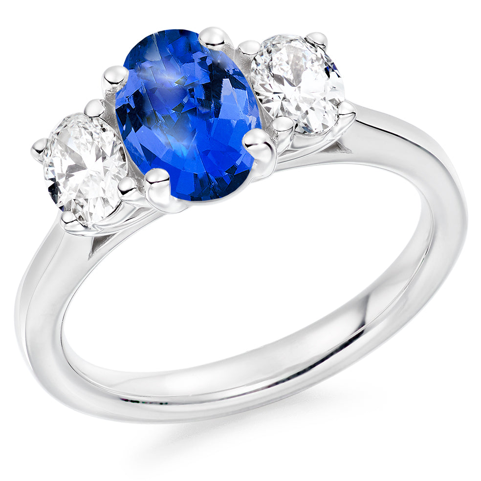 Trilogy Set with Plain Shoulders Trilogy Ring