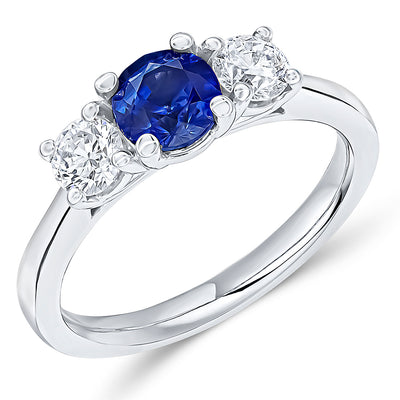 Trilogy Set with Plain Shoulders Trilogy Ring