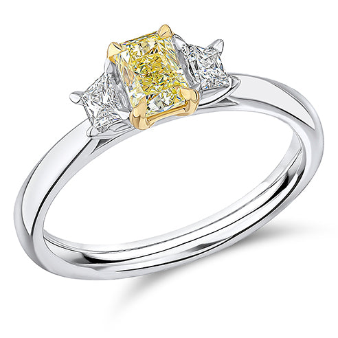 Traditional Trilogy Radiant Cut Trilogy Ring