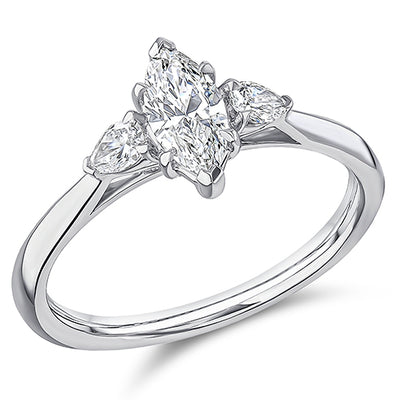 Trilogy Marquise Cut Trilogy Ring