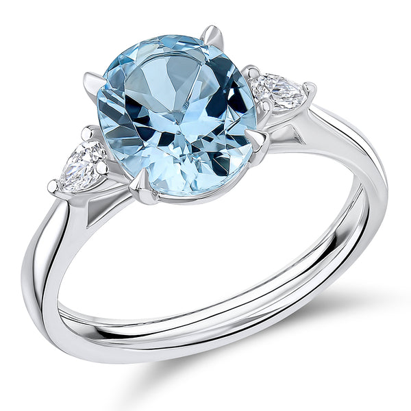 Trilogy Set with Plain Shoulders Trilogy Ring