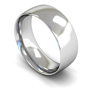 14ct Rose Gold Traditional Court Wedding Ring 9mm - Medium Weight
