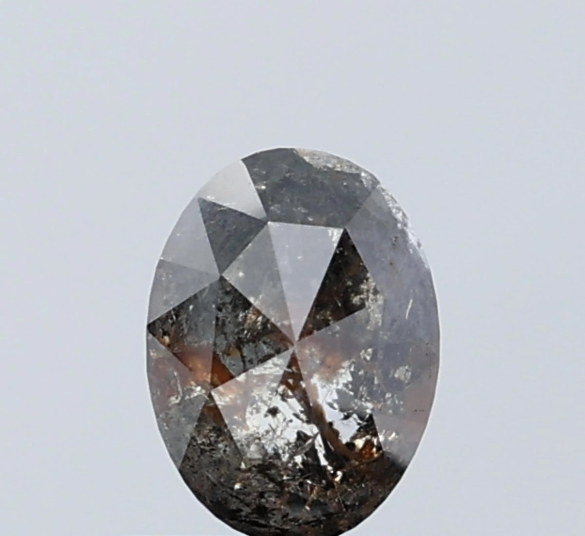 Oval Salt And Pepper Natural Diamond 0.89ct I3 loose diamond