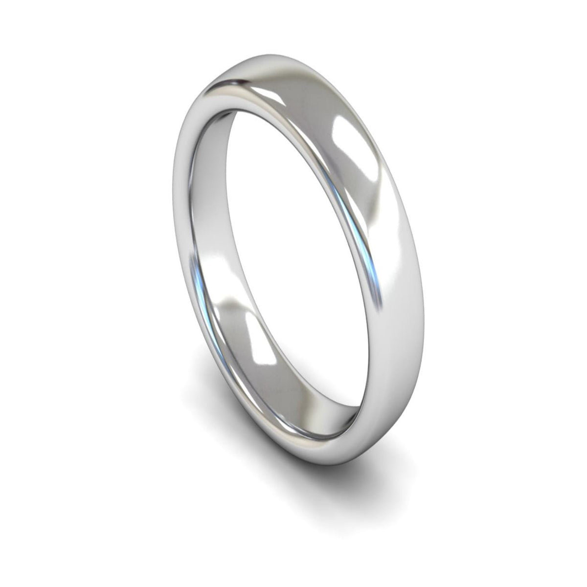 Platinum Slight Court Wedding Ring 5mm - Heavy Weight