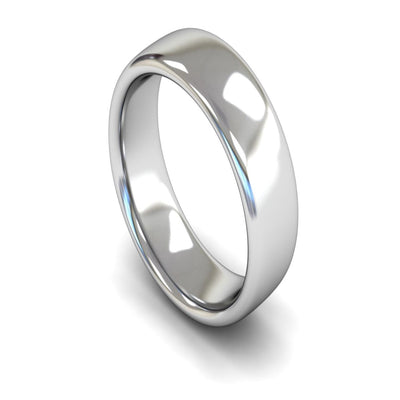 Platinum Slight Court Wedding Ring 7mm - Heavy Weight