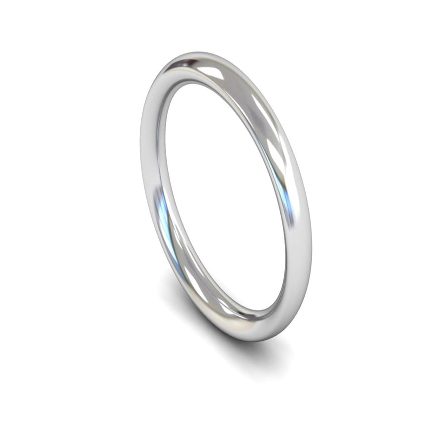 Platinum Traditional Court Wedding Ring 3mm - Heavy Weight