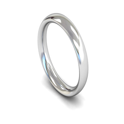 Platinum Traditional Court Wedding Ring 4mm - Heavy Weight