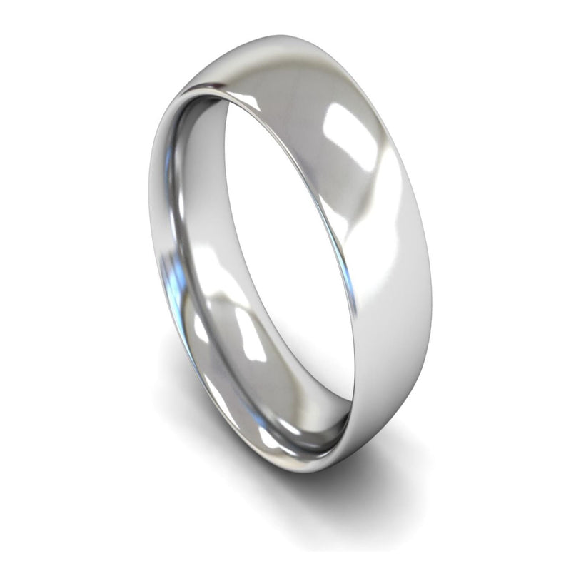 Platinum Traditional Court Wedding Ring 10mm - Heavy Weight