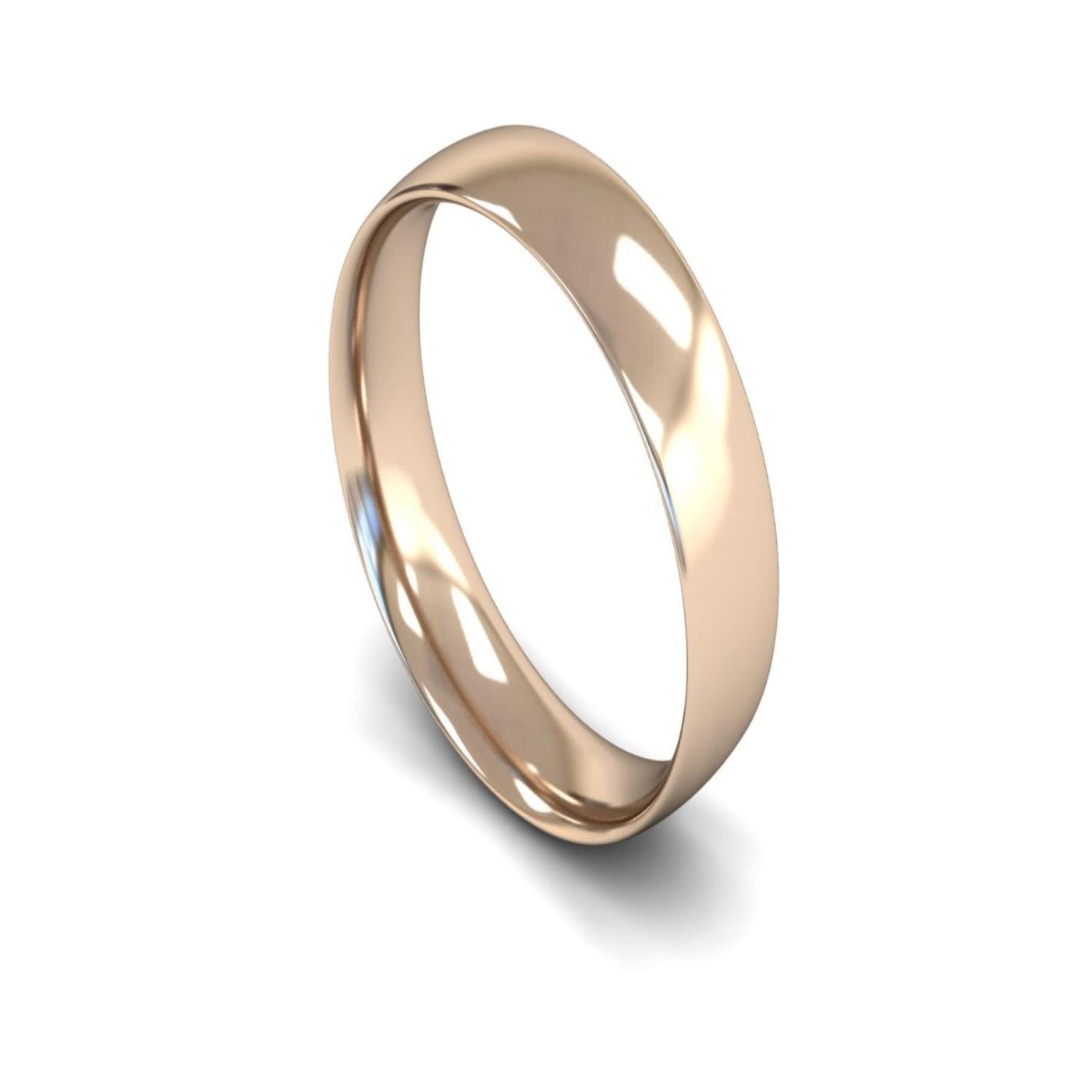 9ct Rose Gold Traditional Court Wedding Ring 5mm - Light Weight