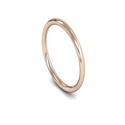 9ct Rose Gold Traditional Court Wedding Ring 2mm - Signature Weight