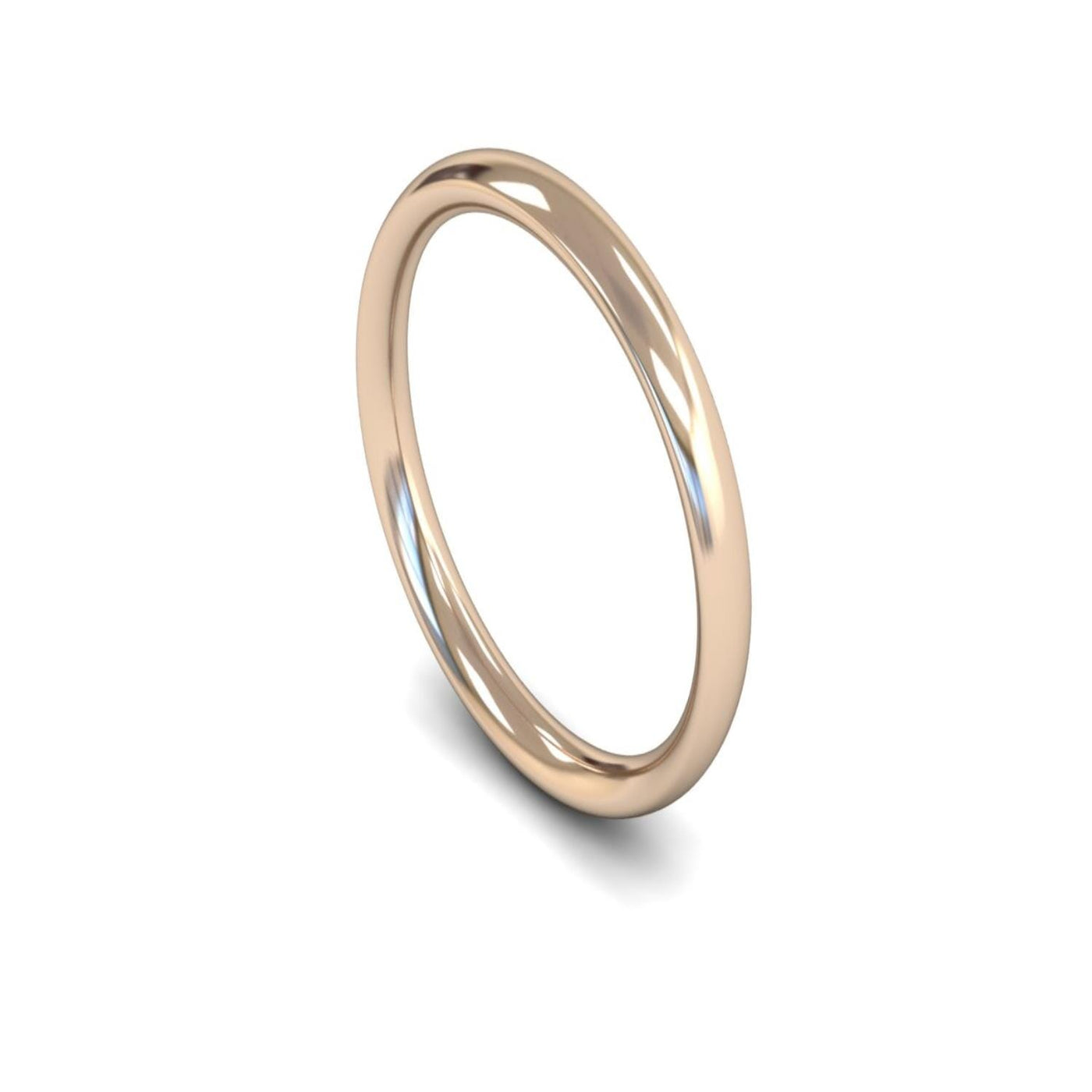 9ct Rose Gold Traditional Court Wedding Ring 2.5mm - Signature Weight