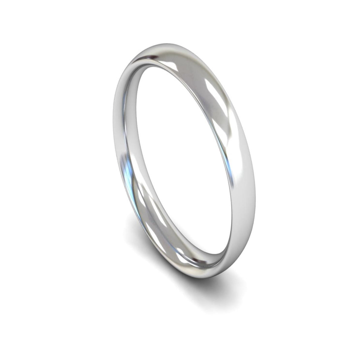 Platinum Traditional Court Wedding Ring 4mm - Signature Weight
