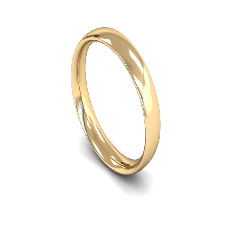14ct Yellow Gold Traditional Court Wedding Ring 4mm - Signature Weight