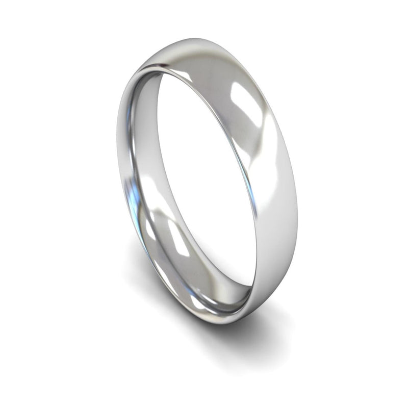 Platinum Traditional Court Wedding Ring 6mm - Medium Weight