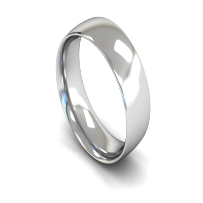 Platinum Traditional Court Wedding Ring 7mm - Medium Weight