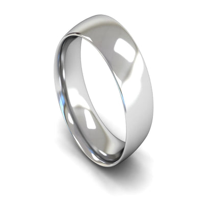Platinum Traditional Court Wedding Ring 8mm - Medium Weight