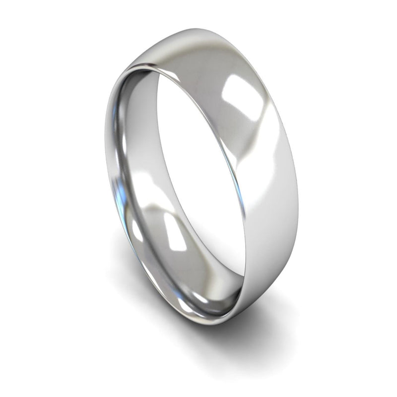 Platinum Traditional Court Wedding Ring 8mm - Signature Weight