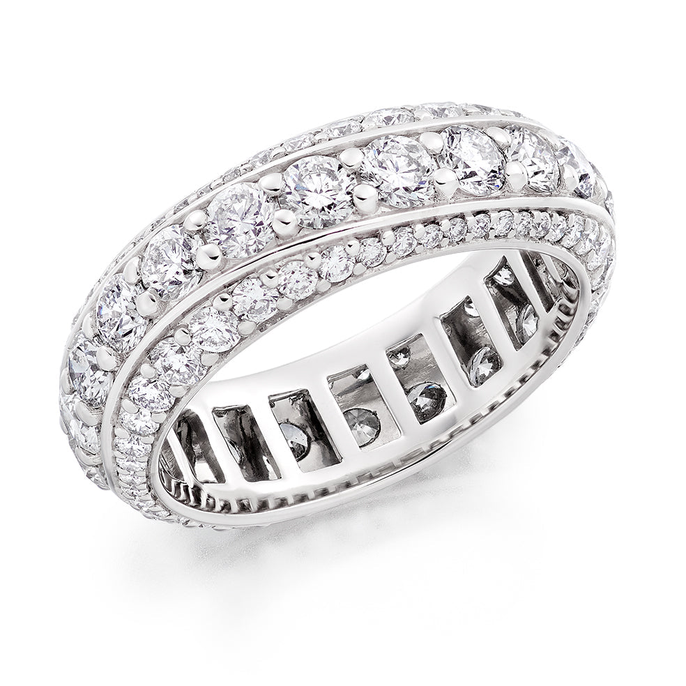 Channel-Set Full Eternity Ring, 3.5ct total (FET11634) in White Gold