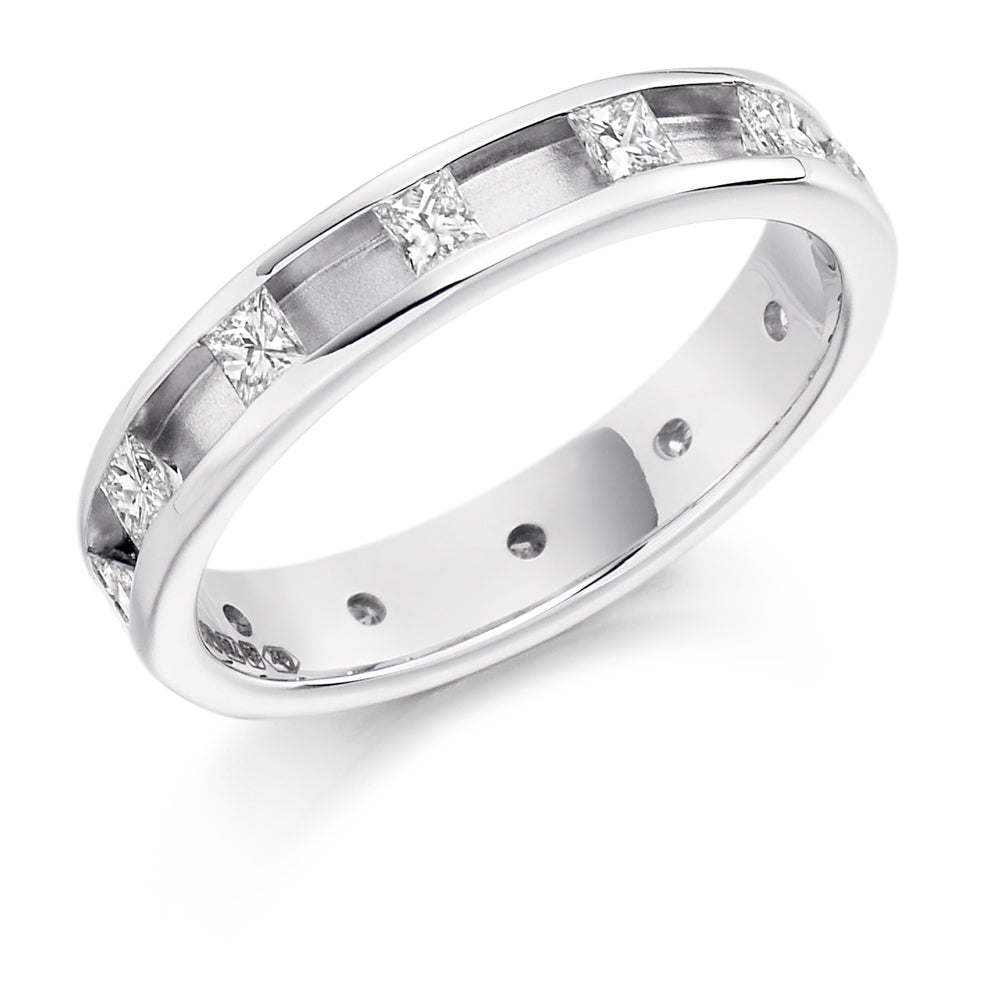 Channel-Set Full Eternity Ring, 0.6ct total (FET1227) in White Gold