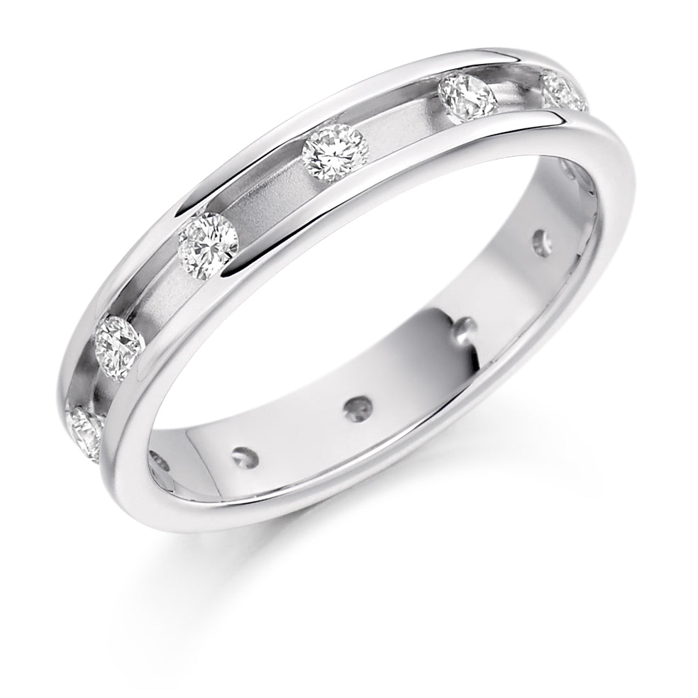 Channel-Set Full Eternity Ring, 0.5ct total (FET1313) in White Gold