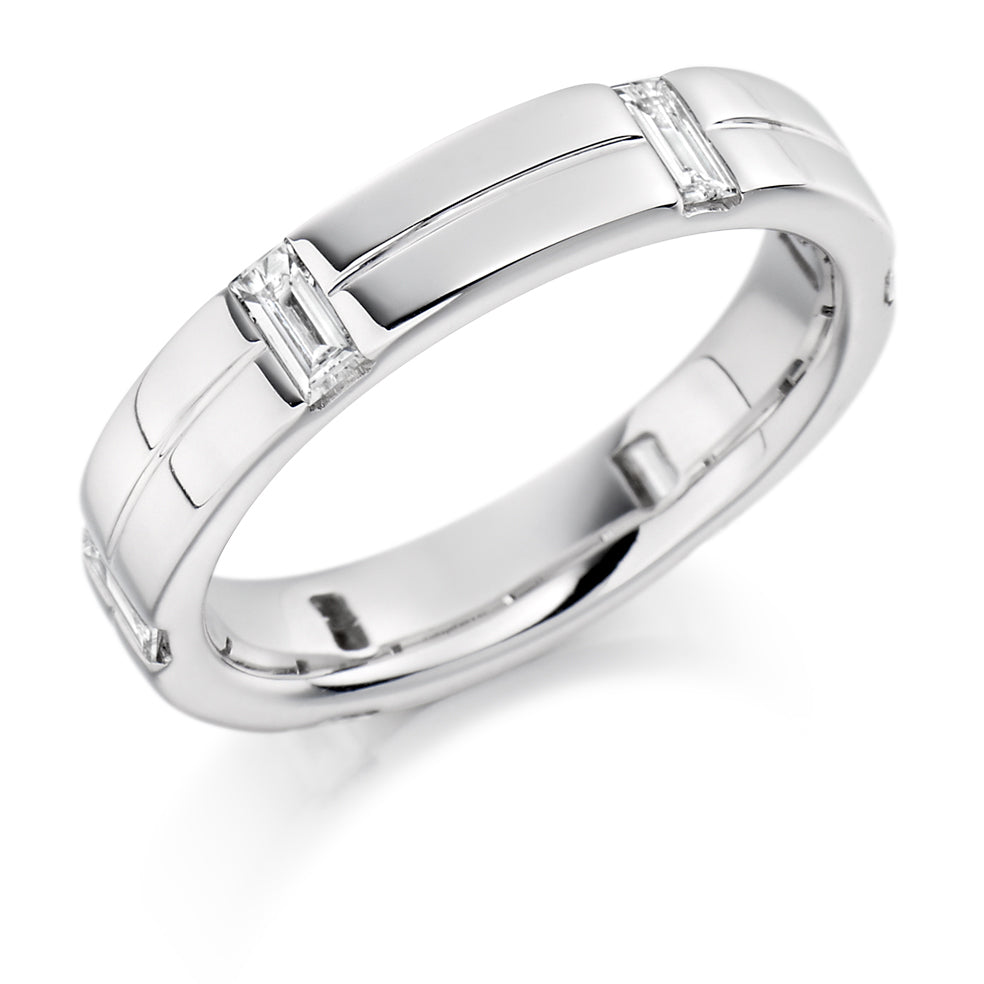 Flush-Set Full Eternity Ring, 0.4ct total in White Gold