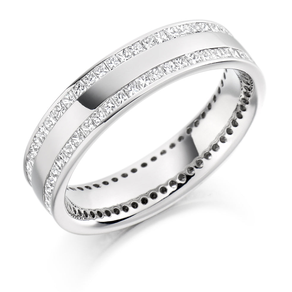 Channel-Set Full Eternity Ring, 1.0ct total (FET1392) in White Gold