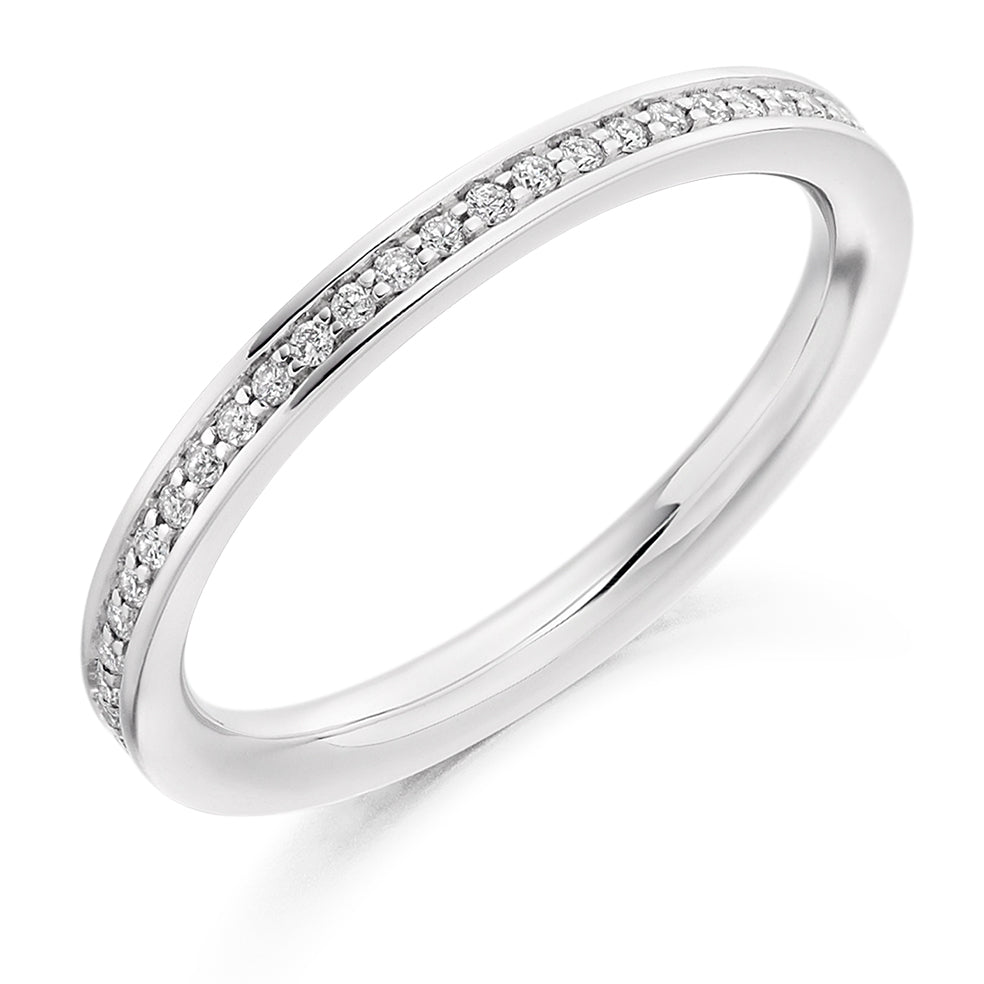 Grain-Set Diamond Full Eternity Ring, 0.27ct in White Gold